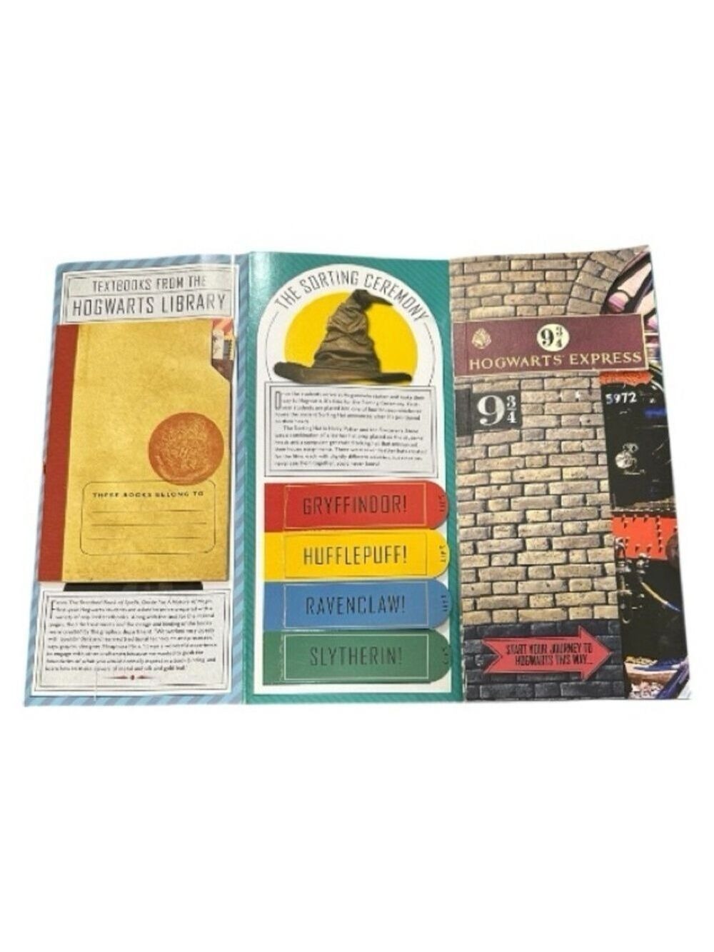 Harry Potter Travel Magic Artifacts Fold Out Book & EP! Magic Journal - 2 Books - Picture 5 of 16